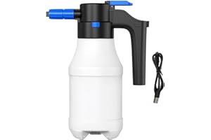 Candeon Pulvérisateur à Mousse Electrique Voiture, 1,5 L Pulvérisateur à Pression à Pompe Canon A Mousse Voiture à Batterie, sous Pression Electrique Pulverisateur A Main pour Lavage Auto, Jardin