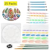 Ligeras y duraderas: estas creativas y geniales herramientas de herramientas de arte punteado de Mandala son plásticos ultraligeros que le permiten dibujar puntos en cuestión de horas sin cansarse de las herramientas pesadas. No se pueden cortar bordes afilados. Las robustas herramientas de acero inoxidable y acrílico son resistentes a las manchas, no tienen óxido y no se hincharán.
