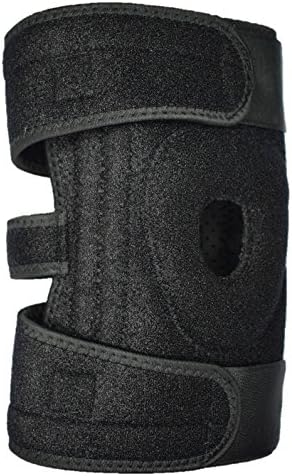 Health Crib Neoprene Knee Support for Running, Arthritic Knees, Sports, Meniscus Tear &amp; ACL Injuries – Open Patella Knee Brace, Adjustable Strap, Non-slip &amp; Breathable – Aids Stability, Recovery &amp; Relieves Joint Pain