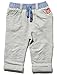M&Co Baby Boys Casual Grey Marl Cotton Contrast Waistband Quilted Knee Jogger Trousers Grey Marl 2/3 Yr