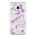 Produktbild Galaxy S7 Edge Hülle, Samsung Galaxy S7 Edge Phone Case, Samsung Samsung Galaxy S7 Edge TPU Hulle, SpiritSun Ultra-Slim TPU Silikon Schutzhülle für Samsung Galaxy S7 Edge Handytasche Backcover Ultra Dünn Weich Flex Gel Bumper Handyhülle Schale Kratzfest Stoßfest Dauerhaft Schale Etui Protective Case Cover für Samsung Galaxy S7 Edge Smartphone-Drei Regenbogen Pferde