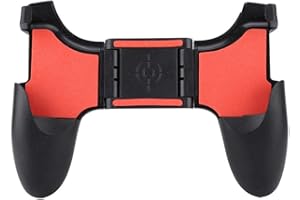 HAKEETA Manette de Jeu PUBG Mobile Contrôleurs de Jeu Mobiles, Poignée de Jeu Contrôleur de Jeu Pliable Étendu Télescopique Réglable 4.5-6.5inch Support de Téléphone.