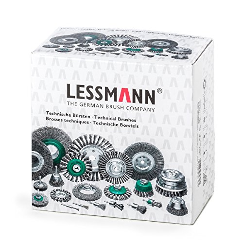 Lessmann Rundbürste Kunststoffkörper 140 mm 18 x 13 rhg. SIC K 80 / 1,20 mm Gew. M 14, 402890 - 3