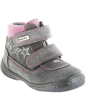 Richter Kinder Lauflerner grau Velourleder Warm SympaTex Klett Mädchen-Schuhe 1532-242-6301 ash Patty S