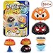 Produktbild ANIKI TOYS BIBI Elf Wagen Zurückziehen-Spinning Top Kampf Kreisel Fingertip Gyro Auto Marienkäfer Reibung Auto, Zwillinge Version, 2 Kegel Stehen, 2 Ring Stehen (Orange+Schwarz)