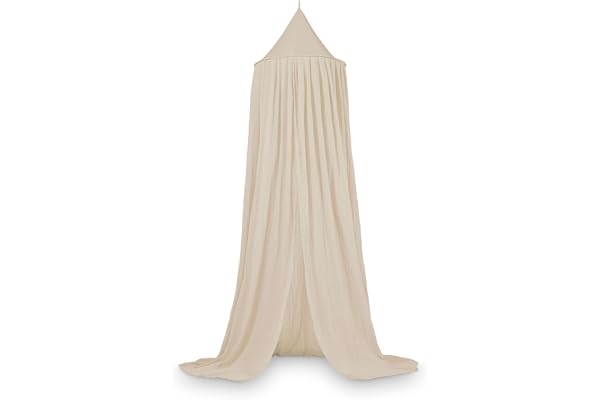 Jollein Myggnät vintage 245 cm nougat sängtak för barn- och babysäng