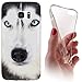 Price comparison product image Samsung S6 Edge Shell Detail Soft Case Cover Backkover Tpu Soft Case for Samsung Galaxy S4 Edge G925 1179 Wolf Schwarz Weiß