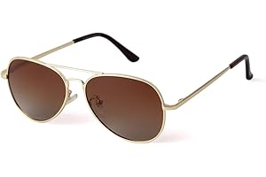 ADEWU Lunettes de soleil pour enfant - Unisexe - Polarisées - Rétro - Protection UV - Pour filles et garçons (parents + enfants)