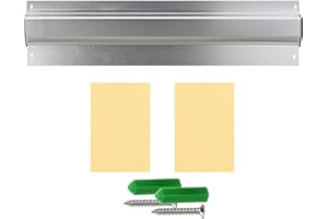 WUUOOEI Barra para Notas, Soporte para Notas, Soporte Comandas Pared, Porta Comandas para Cocina, Aleación de Aluminio, Montaje a la Pared, para Colocar Notas, Recetas, Recibos de Restaurantes Bares Oficinas