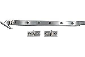 GENERIC Victorian Window Casement Stay, 254mm, Chrome Plated, Corrosion Resistant, Locking Pins (Chrome Plated)