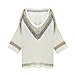 YQ21 2015 Autumn The New Sweaters Women Loose Thin V-neck T-shirt (L, IVORY)
