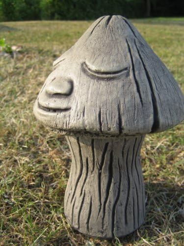 neilsstonecraft Face mushroom stone garden ornament || See my full shopfront with over 150 items available >> click the blue link below