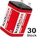 Produktbild kraftmax 30x 4R25 Batterie Block - 6V / 9500mAh (9,5 AH) - 6 Volt Hochleist.
