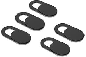 Aftermap 5 x Camera Blocker, Webcam Cover Slide/Slim Webcam Privacy Cover/for iPhone XS Max, Laptops, iPads & Tablet Devices/Camera Cover Slider Laptop Camera Cover (Black)