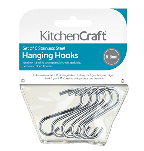 Kitchen Craft Kleine S-Haken Edelstahl 6 Stück - 3