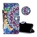 Produktbild Obesky Glitzer Hülle für Huawei Y6 Pro 2019/Y6 2019/Honor 8A, Luxus Bling Diamant PU Leder Flip Wallet Case Standfunktion Kartensfach Magnetverschluss mit 3D Muster Mandala Totem Design Schutzhülle