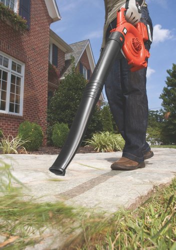 Black+Decker 18V Li-Ion Akku-Gartenbläser, Laubbläser, ohne Akku, 192km/h Blasgeschwindigkeit, GWC1800LB, schwarz orange - 6