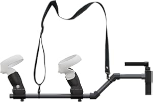 Baomaeyea VR Gunstock dla Meta Quest 2, kolba pistoletu kompatybilna z uchwytami kontrolera VR Meta Quest2 dla zwiększenia stabilności i kontroli Magnetyczny adapter kolby karabinu