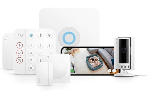 Kit de Ring Alarm S + Cámara interior (Indoor Camera 2ª gen) | Sistema de seguridad para el hogar con alarma y vigilancia asistida opcional, sin compromiso a largo plazo | 30 días gratis de Ring Home