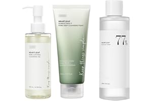 MANTIMES ANUA Heartleaf Porenkontroll-Öl Heartleaf 77% Beruhigendes Gesichtswasser Heartleaf Quercetinol Pore Deep Ceanseing Foam （200ml+150ml+250ml）