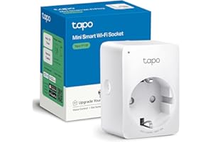 Tapo Prise Connectée WiFi, Prise Intelligente compatible avec Alexa et Google Home, 10A Type F, Contrôler le radiateur, la cafetière, la lampe à distance, aucun hub requis, Tapo P100(1-pack)