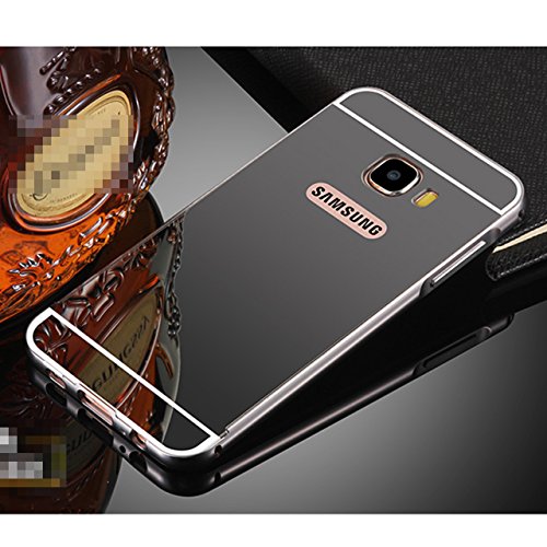 Vandot Aluminio del Metal Carcasa Protectora Protector Funda para Samsung Galaxy S7 G930F  FUSION MIRROR  Reflexi  n Brillante Radiante de Lujo PC Espejo  Protecci  n gota   Tecnolog  a de absorci  n de impactos  Bumper Case - Nergo