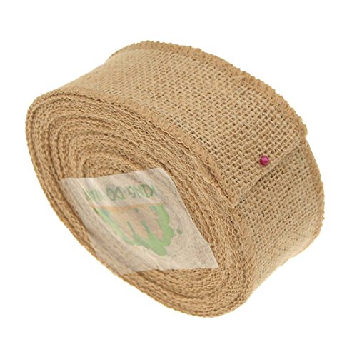 KING DO WAY Jute Wickelstreifen – Jutegewebe Juteband Stoffrolle 5CM X 10M - 2