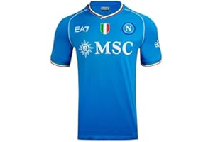 SSC Napoli Herren Maglia Home Ea7 T-Shirt (1er Pack)