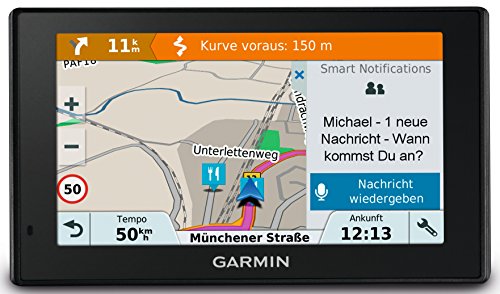 Garmin DriveSmart 51 - Wi-Fi intégré, Cartes, Trafic, Zones de danger à vie