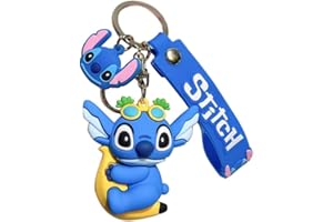 SOLPURE Porte-clés de dessin animé, Cartoon Porte-Clés Accessoires Pendentif, Porte Clef Enfant, Personnage Dessin Animé Porte-clés, Cadeau pour les fans, la famille et les amis
