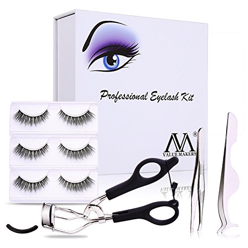 VALUE MAKERS® Künstliche Wimpern Geschenk-Set (Wimpernkleber nicht enthalten)