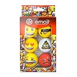 Emoji Official Novelty Fun Golf Balls - 6 Pack
