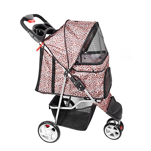 Panana-New-Pet-Travel-Stroller-Cat-Dog-Pushchair-Trolley-Puppy-Jogger-Carrier-Three-Wheels