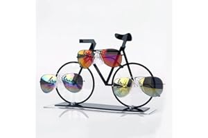Runiash Cycling Glasses Display Stand Multiple Glasses Holder Stand for Men and Women Acrylic Sunglasses Display Holder for 3 Pairs Eyeglasses, Eyewear Organizer (Bicycle)