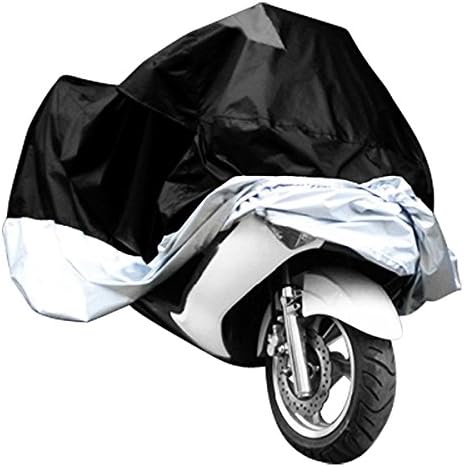 AiJump All Weather Protection Waterproof Motorcycle Cover Fits up to 104" Length 125cc-150cc Motors Cover Anti UV Dustproof for All Scooter Mopeds XL (97"x41"x49")