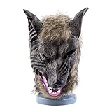 mascara latex hombre lobo Gran máscara de calidad hecho con el látex y el pelo.
