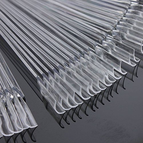 DANCINGNAIL 50st Nail Art Tips Stick Display Nagellack Praxis Klar - 5