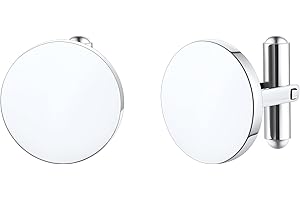 FindChic Manschettenknöpfe Herren Edelstahl Personalisierte Manschettenknopf mit Gravurtext Foto Cufflinks for Men, Silber//Gold/Schwarz