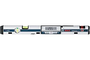 Bosch Professional Cyfrowy miernik nachylenia GIM 60 L (laserowa precyzja, zakres pomiaru: 0–360°, długość: 60 cm)