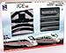 Price comparison product image NEWRAY B/O N Scale Die Cast Train Set - ICE Train DB ICE T Deutsche Bahn AG with Track 1:160