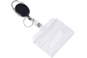 Vicloon BS-V-BG-YSK-001-G-FBA Uchwyt Na Identyfikator Z Jojo, 1 Sztuka, Czarny