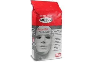 Meyco Plâtre d'albâtre finement moulu pour modelage - 1,5 kg