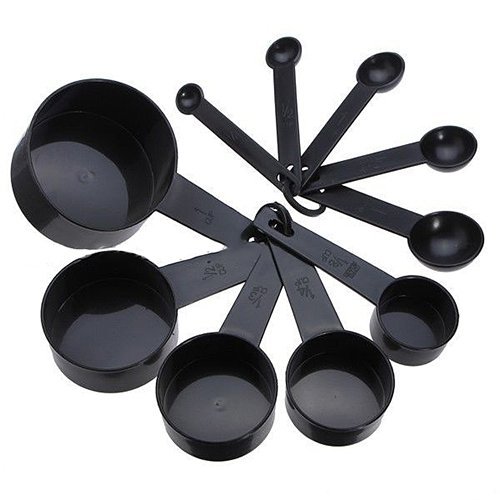tia-ve 100 schwarz Kunststoff Messlöffel Cup Werkzeug Kochen Scoop Küche von tia-ve