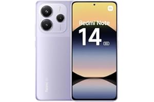 Smartphone Xiaomi Redmi Note 14 5G,8+256GB,violet,système de caméra IA 108MP,batterie 5110mAh,écran de soins oculIAres 120Hz,fonctionnalités IA (chargeur non inclus,Version Française+2Ans de Garantie)