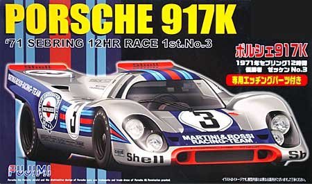 1/24 Scale Porsche 917K 71' Sebring 12-Hour Race 1st No. 3 Construction Kit