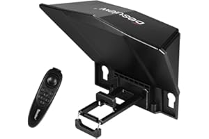 Desview - T2 - Teleprompter für Smartphone, Tablet oder DSLR-Kamera bis zu 8“ - Videoaufnahme - Autocue