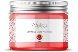 AMLOU SHOP Aker Fassi Gommage Sucre Exfoliant Corps, Peau Tonifiée et Éclatante