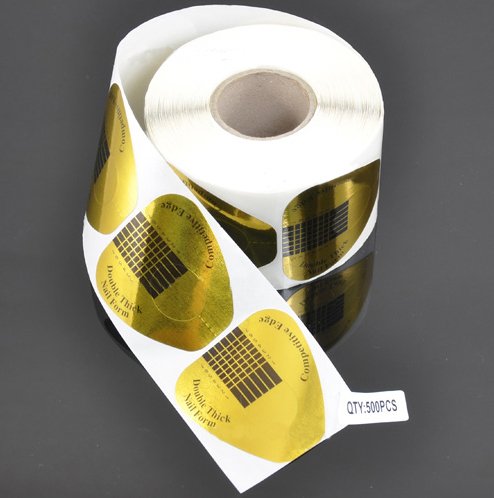 500 Double Thick Perfect Competitive Edge Nail Form Acrylic UV Gel Extension 41H