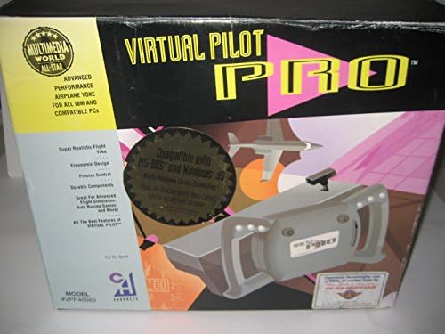 CH Products "Virtual Pilot Pro" Yoke Joystick for Flight Simulator games Game Port