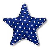 Amilian Kissen Stern Sternchen Blau Dekokissen Kuschlig Flauschig ca. 60 cm